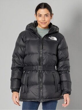 The North Face Women's Black Quilted Hooded Puffer Coat